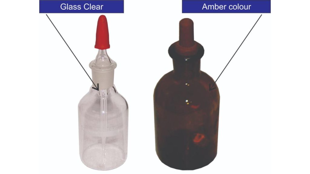 Dropping Bottle Glass Clear/amber With Rubber Teat