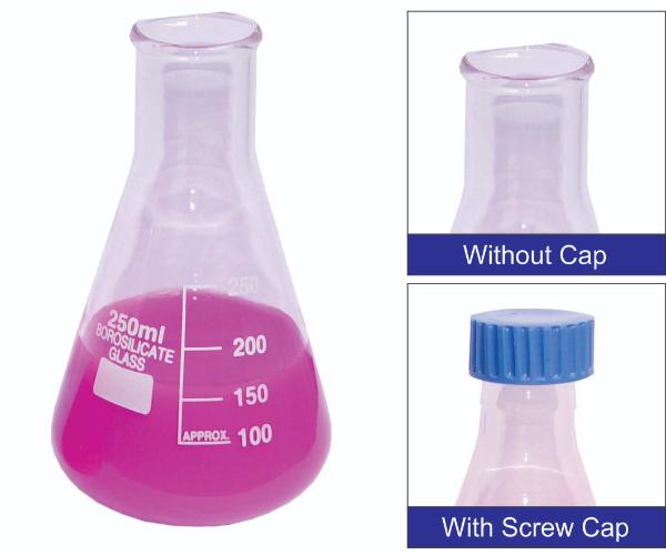 Flask Conical, Graduated