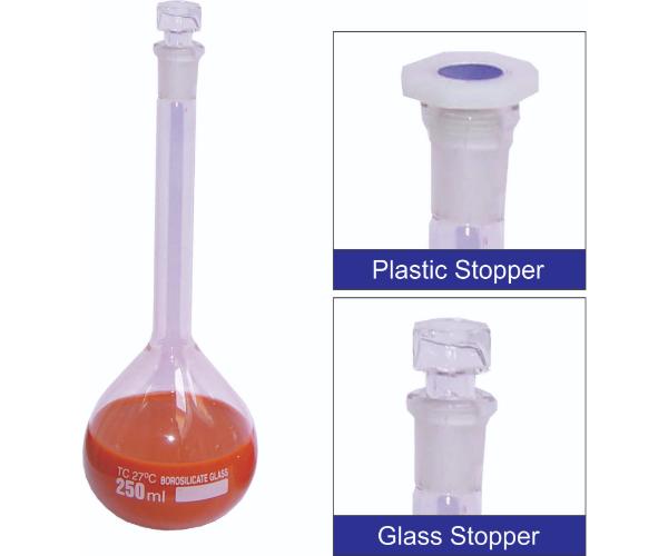 Flask Volumetric Hollow Glass Stopper