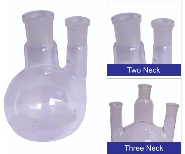 Flasks Round Bottom, Two And Three Neck