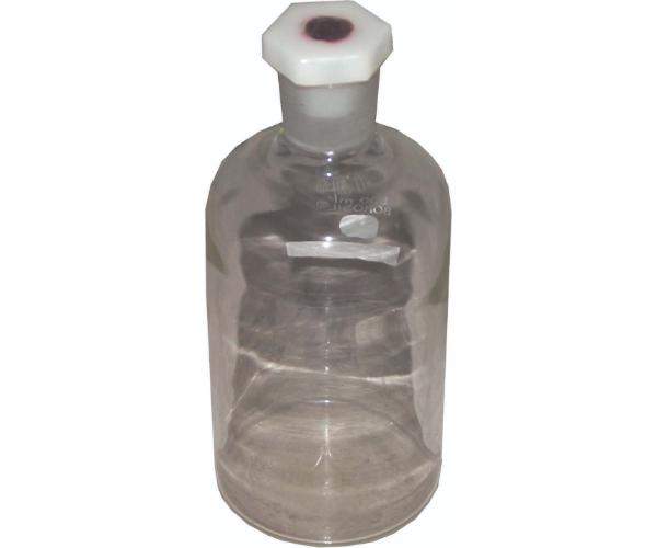 Reagent Bottle Glass With Hexagonal Plastic Stopper