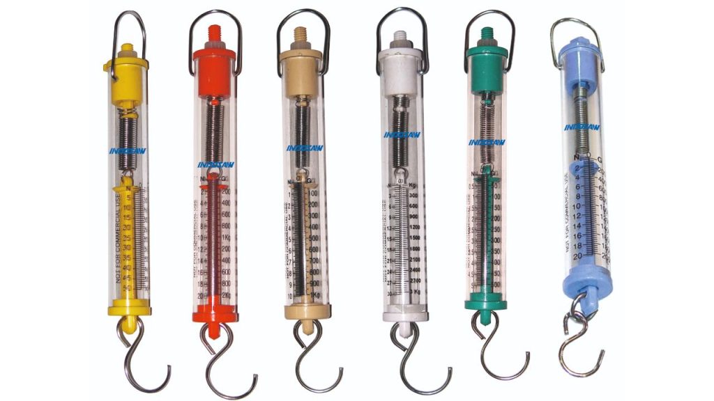 Spring Balance Tubular Plastic Set Of Six